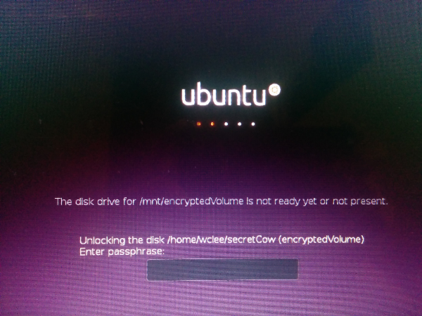 Ubuntu bootsplash with a nice UI.
